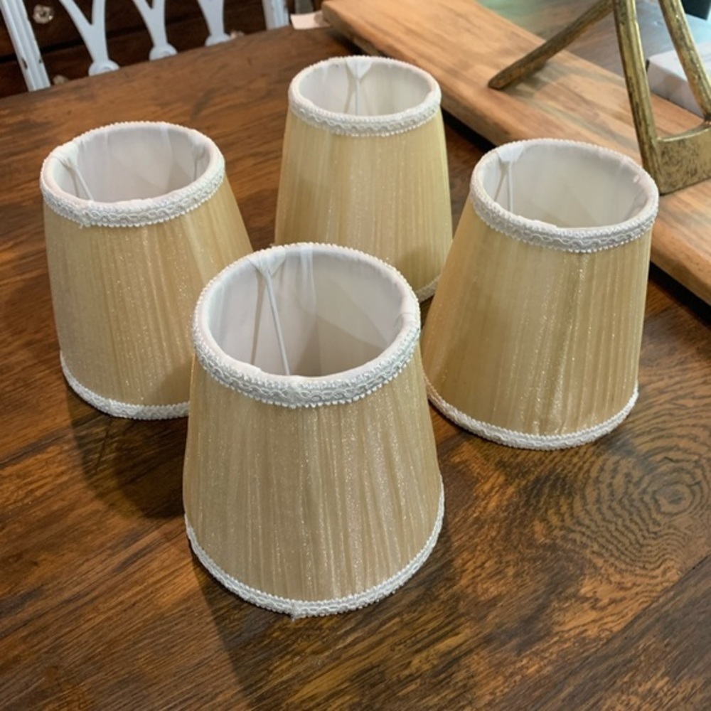 Lamp Shade, 4pcs Lamp Cover Replacement Chandelier Wall‎ Lamps Beige